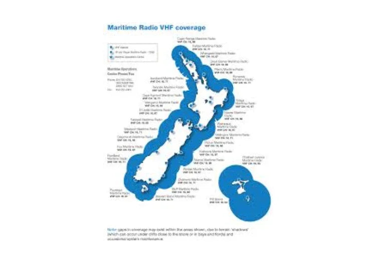 Collection of VHF Marine Radio Frequencies in a gallery layout
